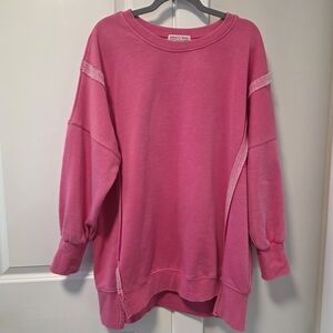 Pink (Very) Oversized Sweatshirt - Size L